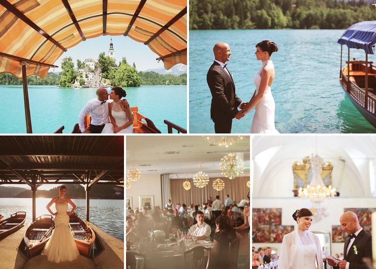 Petra and Peter's wedding at Lake Bled, Slovenia; Photos: Aljoša Videtič