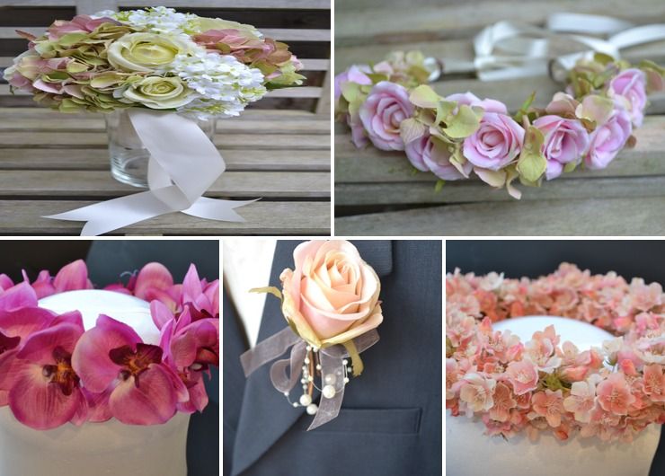 Decor for hire, flower crowns & bouquets to purchase