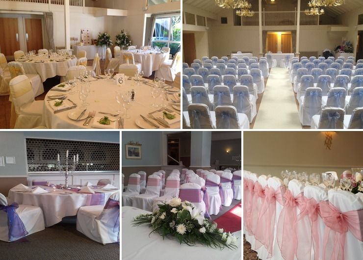 A samples of our chair covers and sashes