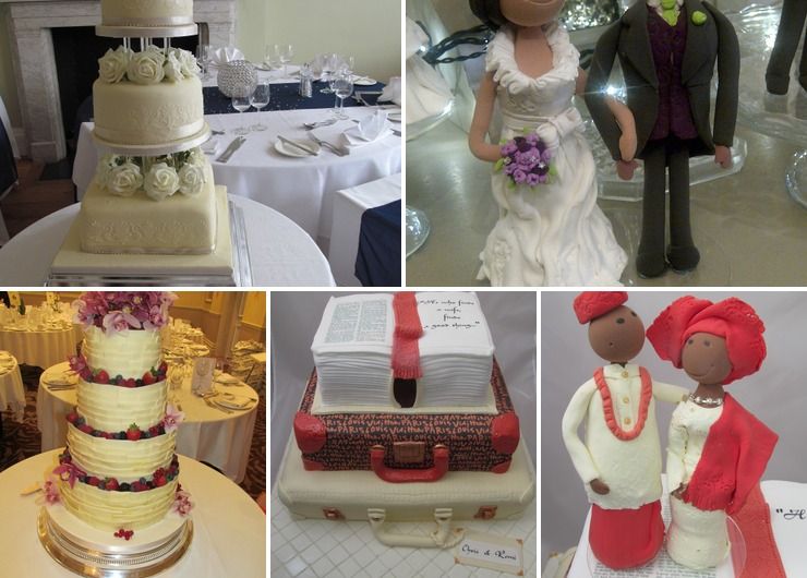Wedding cakes and toppers