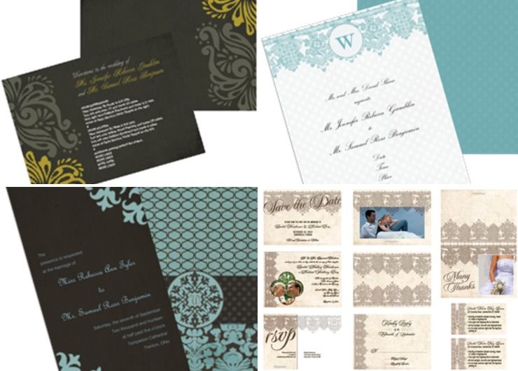 The Day in Print wedding stationary
