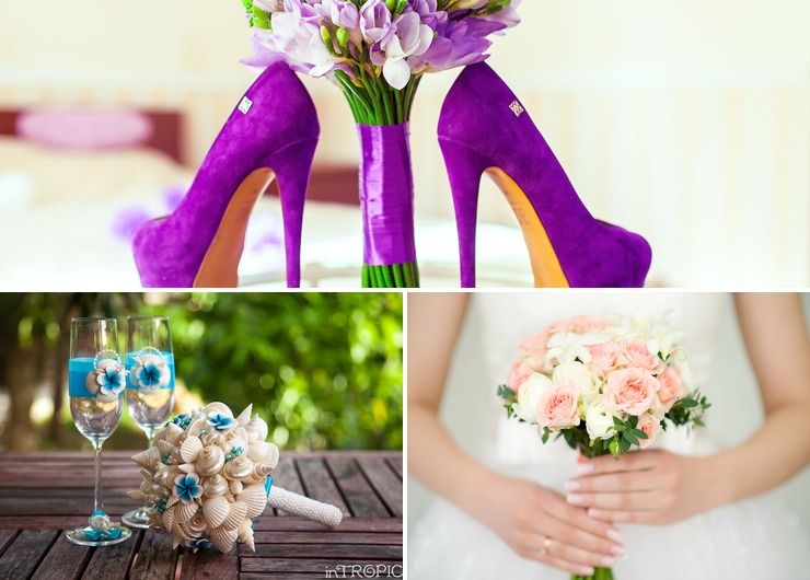 Marine purple wedding shoes