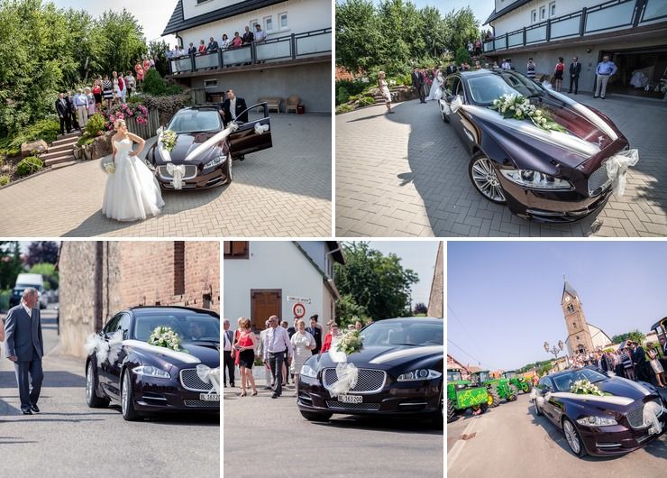 Wedding in France, Chauffered Service with Jaguar XJL
