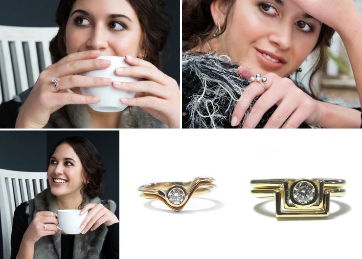 matching gold wedding ring design for diamond engagement ring