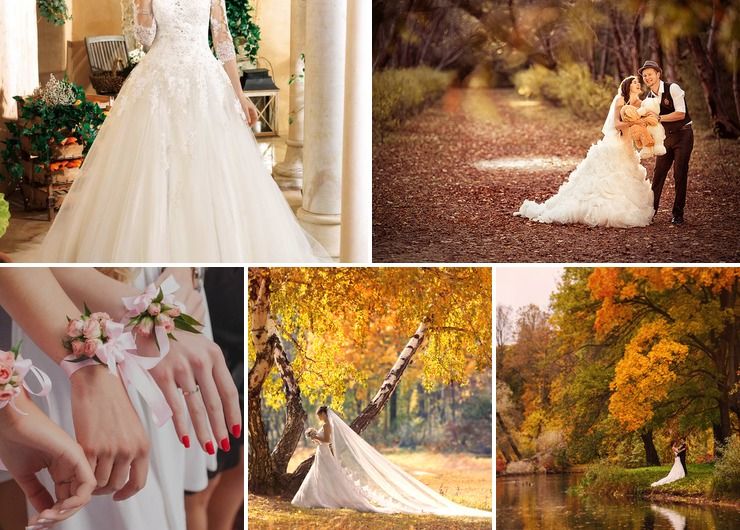 Wedding dresses Pink in Autumn
