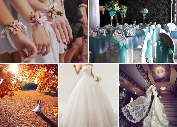 Wedding dresses Pink in Autumn American