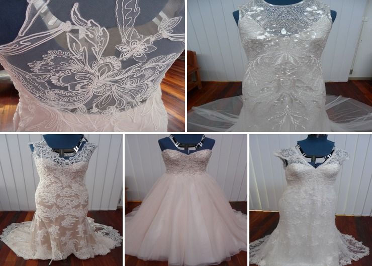 Wedding gowns altered