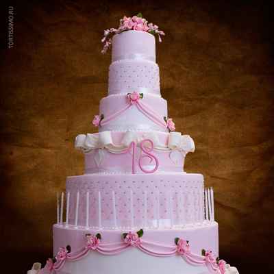 Pink wedding cakes