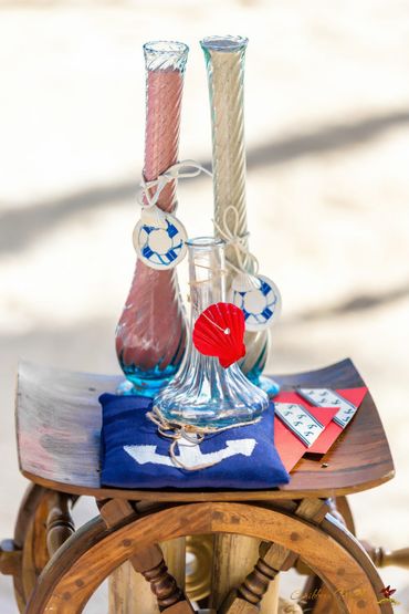 Marine blue wedding ceremony decor Marine blue wedding ceremony decor