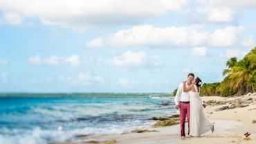 Beach pink real weddings