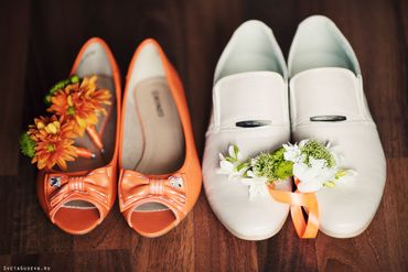 Orange bridal style