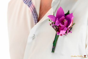 Pink buttonhole