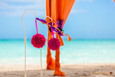 Pink wedding ceremony decor Pink wedding ceremony decor