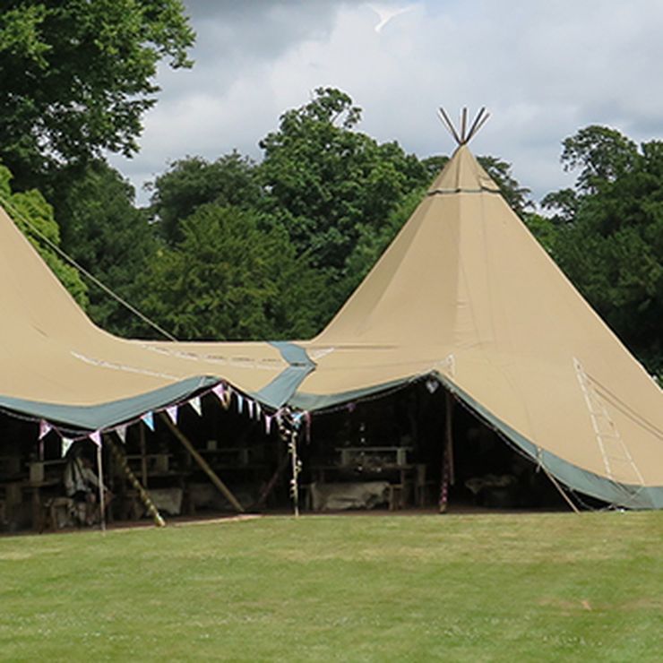 Teepee on the North Lawn at Dorney Court