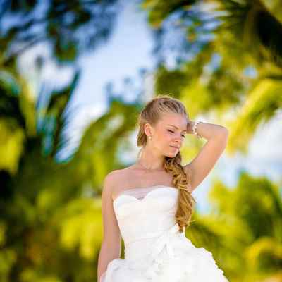 Overseas ivory long wedding dresses