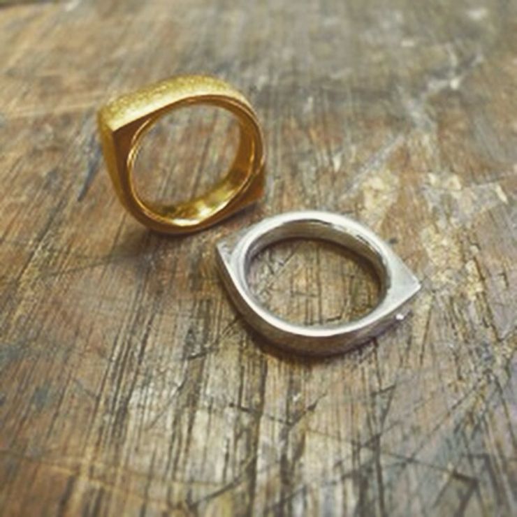 Unique handmade wedding rings