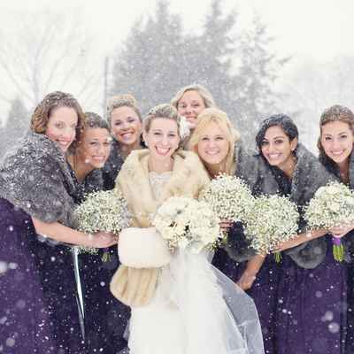 Winter wedding headpieces, veils, cover-ups & brooches