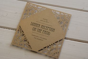 Brown wedding invitations