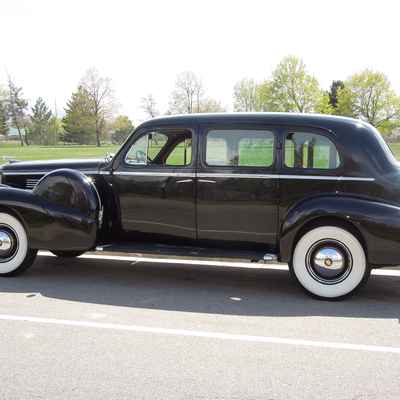 Vintage black wedding transport
