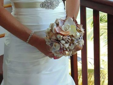Ivory alternative wedding bouquet