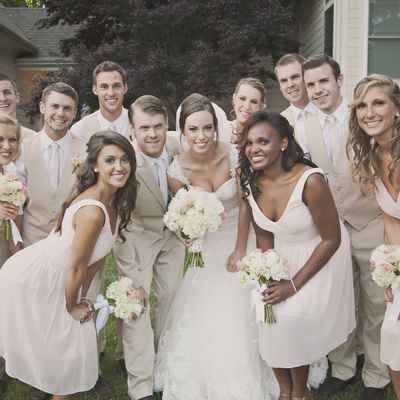 White bridesmaids