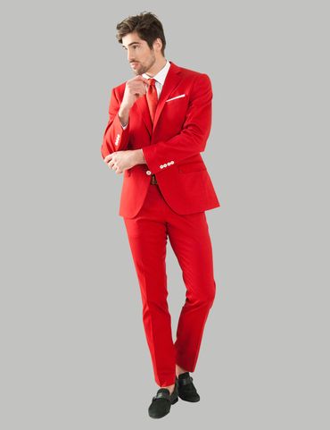 Red groom style