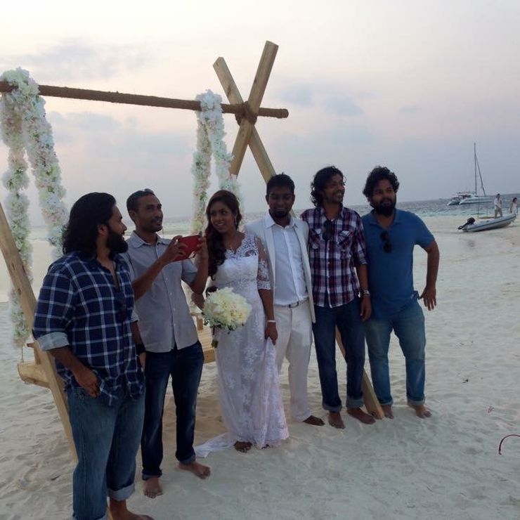 Sandbank #wedding #Maldives