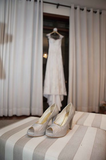 Grey wedding shoes