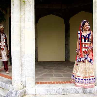 Ethnical ivory long wedding dresses