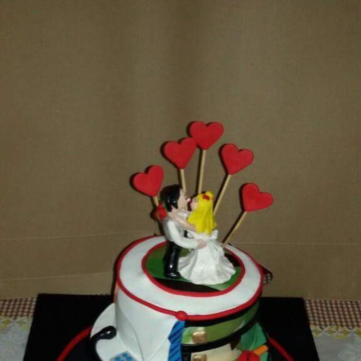Cake for a doctor groom n defence services bride