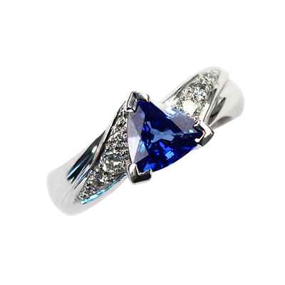 Blue wedding rings