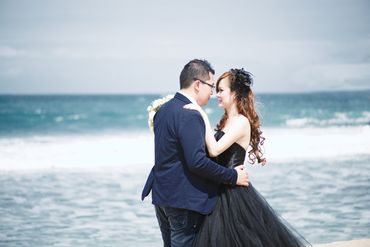 Beach blue open wedding dresses