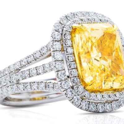 Yellow wedding rings