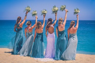 Beach wedding photo session ideas