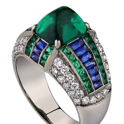 Green wedding rings