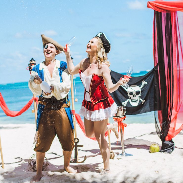 Pirate's Wedding at Dominican Republic