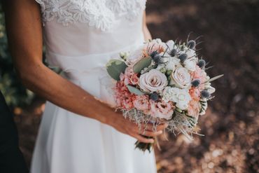 Ivory rose wedding bouquet