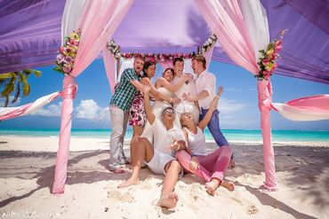 Overseas pink real weddings