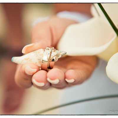 Marine wedding rings